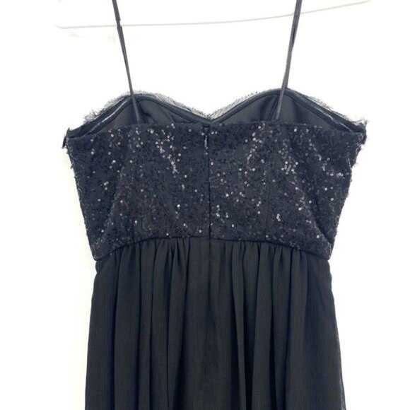 NWT Max & Cleo Dress Sequin Detail Black  Sz 6 Formal Dance Gothic LBD - Picture 4 of 6